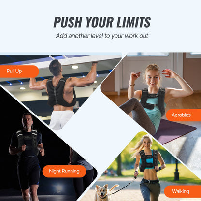 Weighted Vest - Men & Women - Turn Your Walk Into a Power Move - 16lbs Adjustable