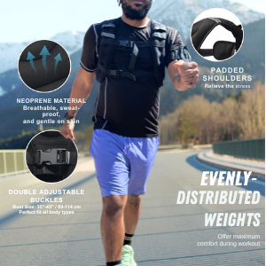 Weighted Vest - Men & Women - Turn Your Walk Into a Power Move - 16lbs Adjustable
